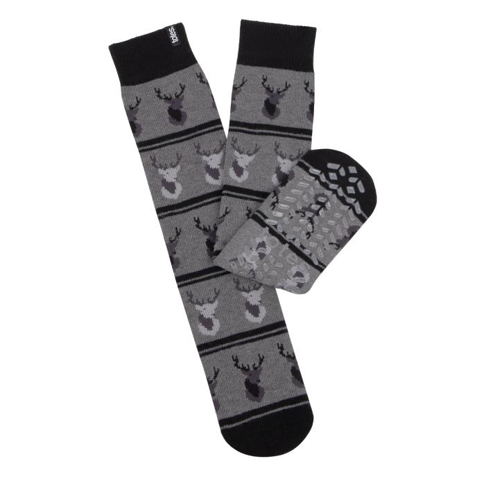 totes toasties Mens Original Slipper Socks Stag Extra Image 2